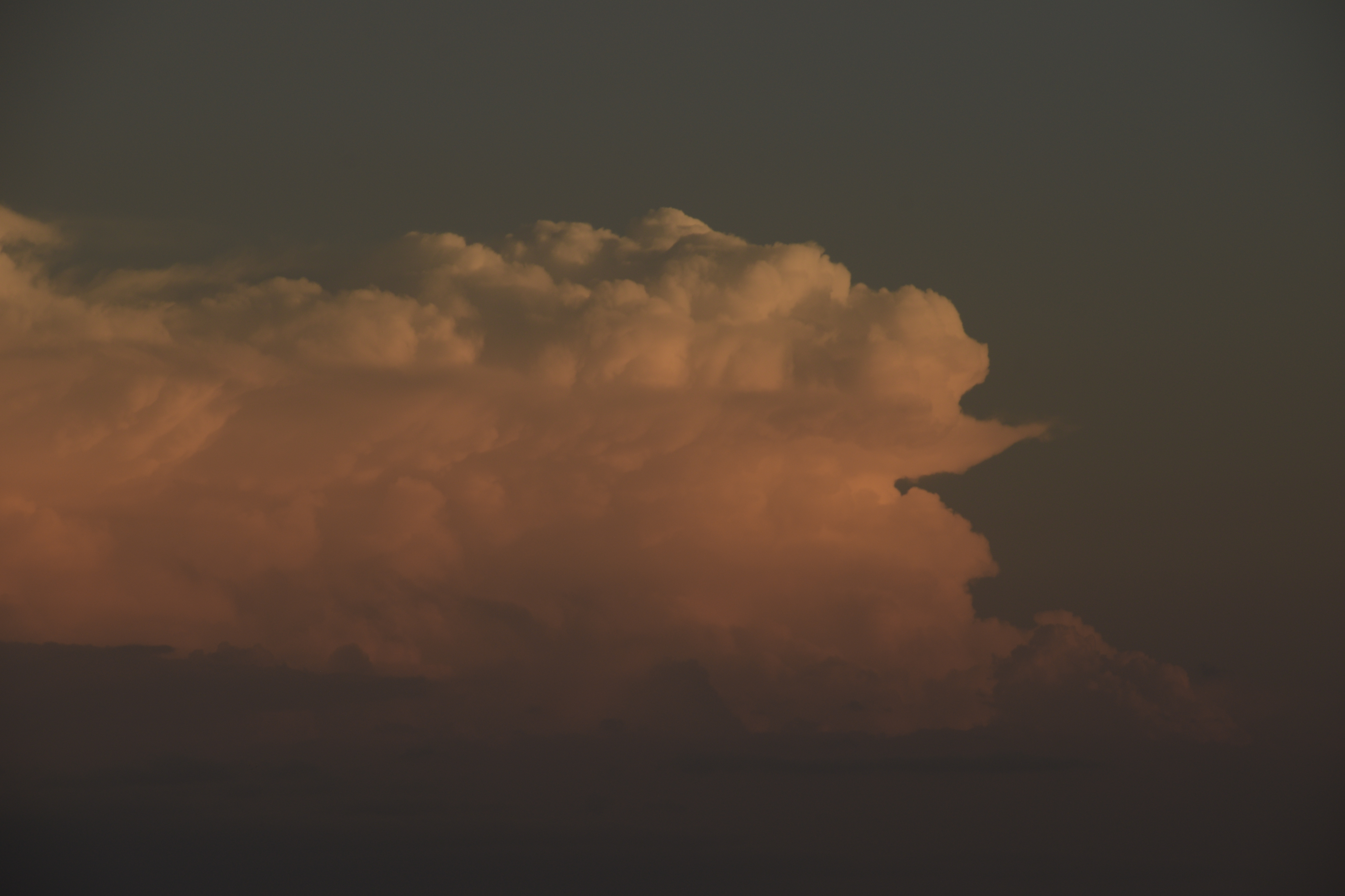 Close up of the back edge of a storm