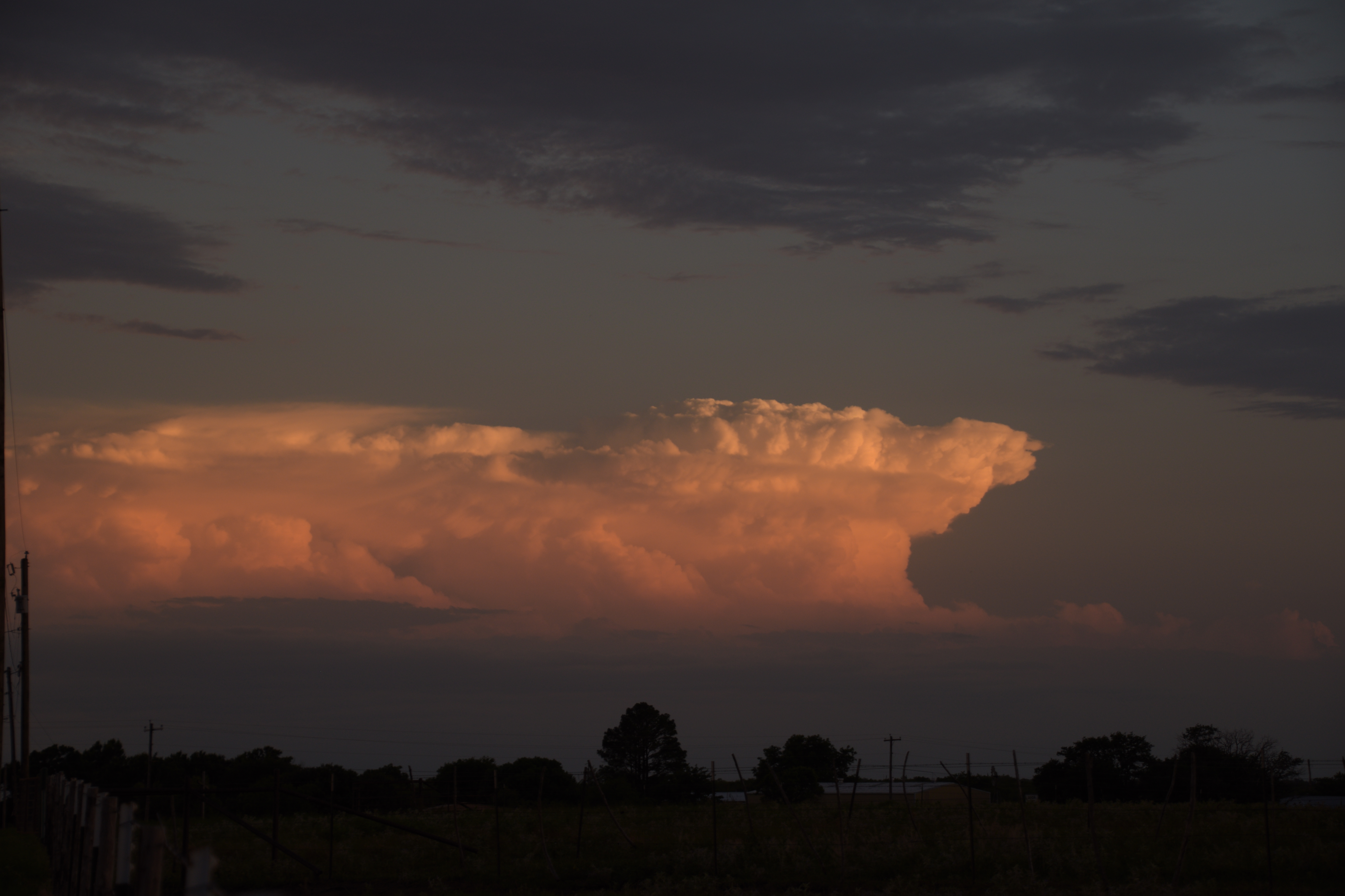 Distant Oklahoma supercell
